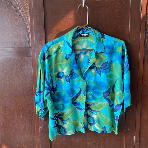 Vibrant Floral Button Down Shirt - Picture 1 of 1